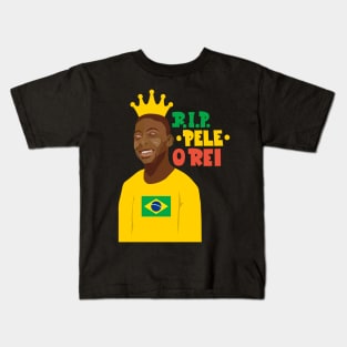 Pele - Famous footballers - R.I.P Pele Kids T-Shirt